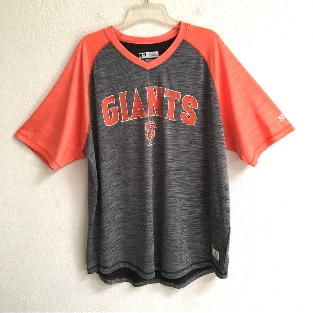 MLB True Fan genuine merchandise San Francisco Giants V-neck tee 2XL‎